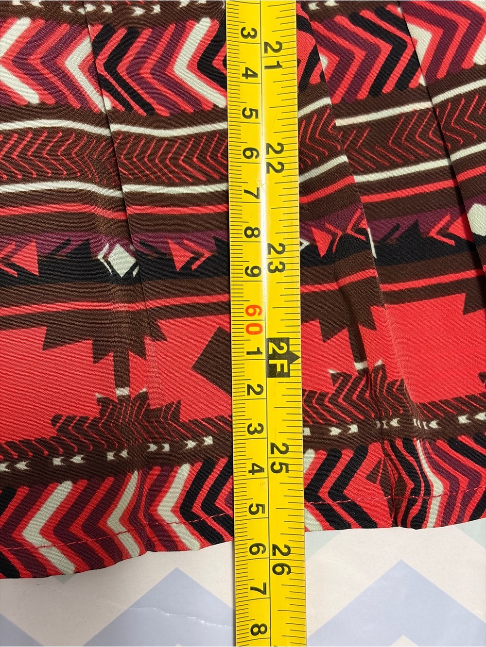 Volcom Red Aztec-Pattern Scoop Neck Tank - Picture 8 of 8
